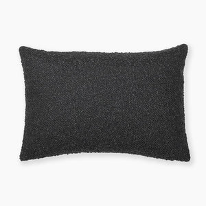 The black Onyx Lumbar pillow cover from Colin + Finn 
