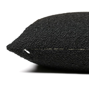 Side of the black Onyx pillow cover from Colin + Finn