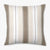 Charles pillow cover from Colin and Finn. Brown and white stripes and a natural cotton background.