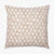 Jade pillow cover from Colin and Finn with ivory and flax woven geometric design.