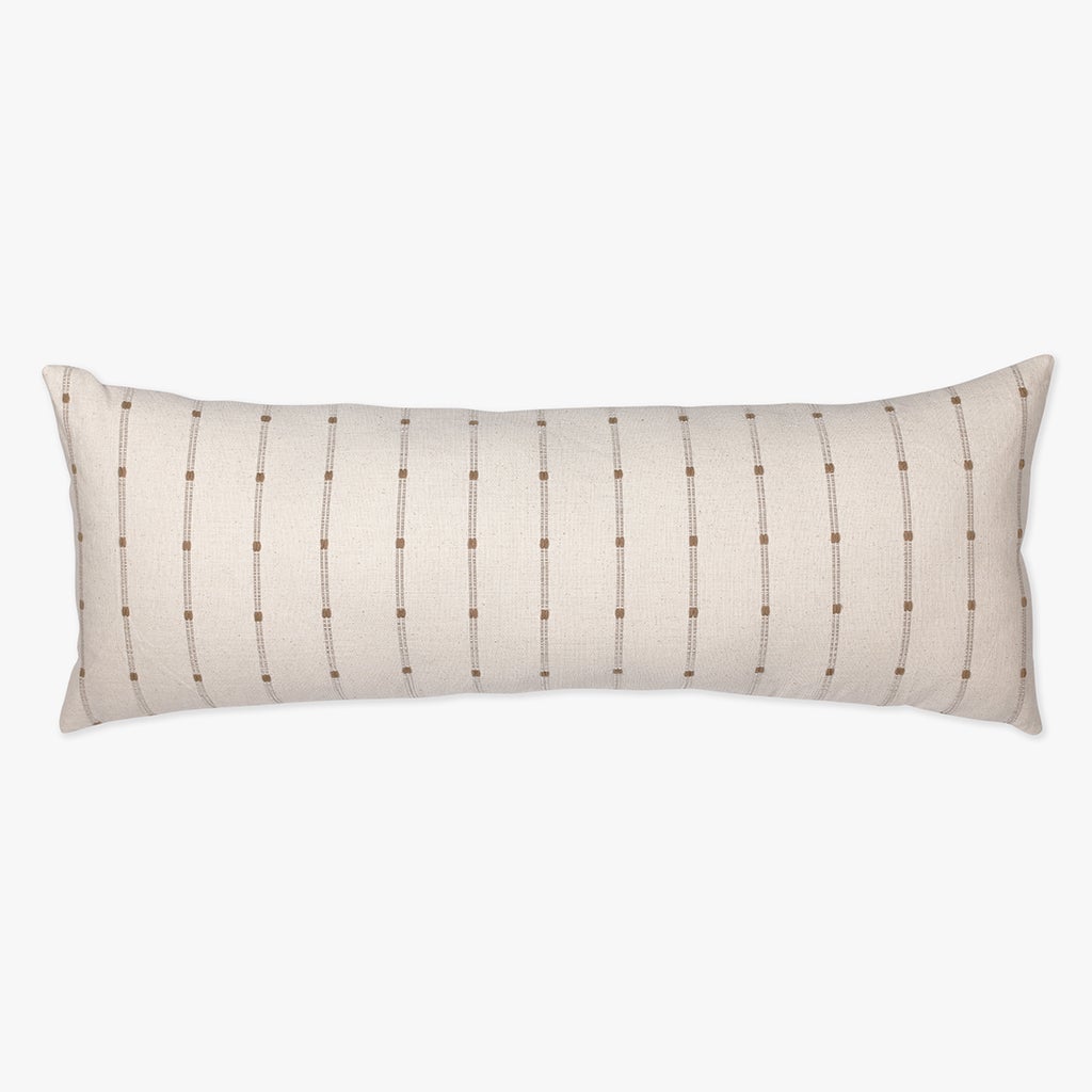Rory oversized lumbar pillow cover from Colin and Finn on white background.