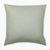 Colleen pillow cover showing solid seafoam green pillow cover.