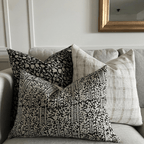 A close-up of 3 Colin + Finn pillows, Edina, Darby, and Madison Lumbar