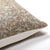 Upper corner of Elain pillow cover from Colin and Finn showing the rustic floral print and the solid ivory backing.