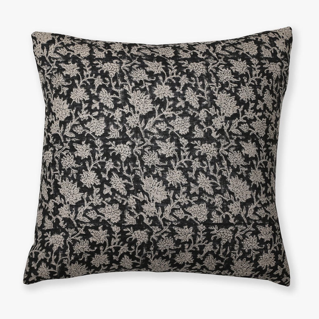 Black pillow with cream florals - Felix Pillow Cover from Colin + Finn