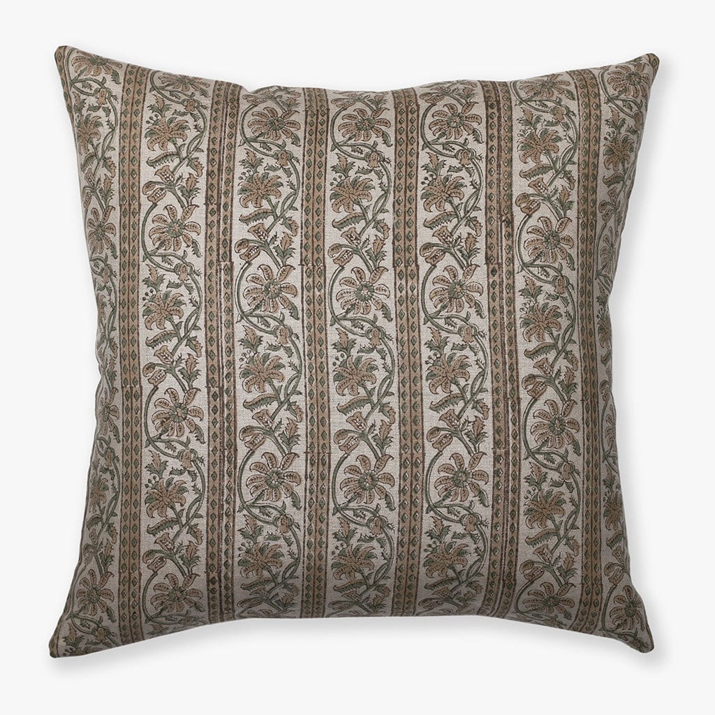 Beige floral pillow - the Isabelle pillow cover from Colin + Finn