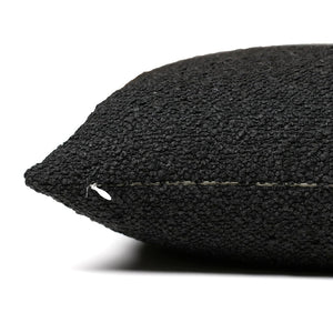Side of the black Onyx pillow cover from Colin + Finn 