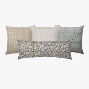 Malibu pillow combination for a queen or king bed from Colin and Finn.