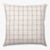 Darby pillow cover from Colin and Finn showing the white and taupe checker design.
