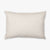 Elodie lumbar pillow cover from Colin and Finn showing the ivory background and taupe embroidered detailing.