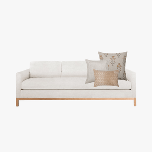 Mock up of Felicity pillow combination on cream sofa
