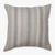 The Felicity pillow cover from Colin and Finn. A gray hemp handwoven stripe on a natural fabric