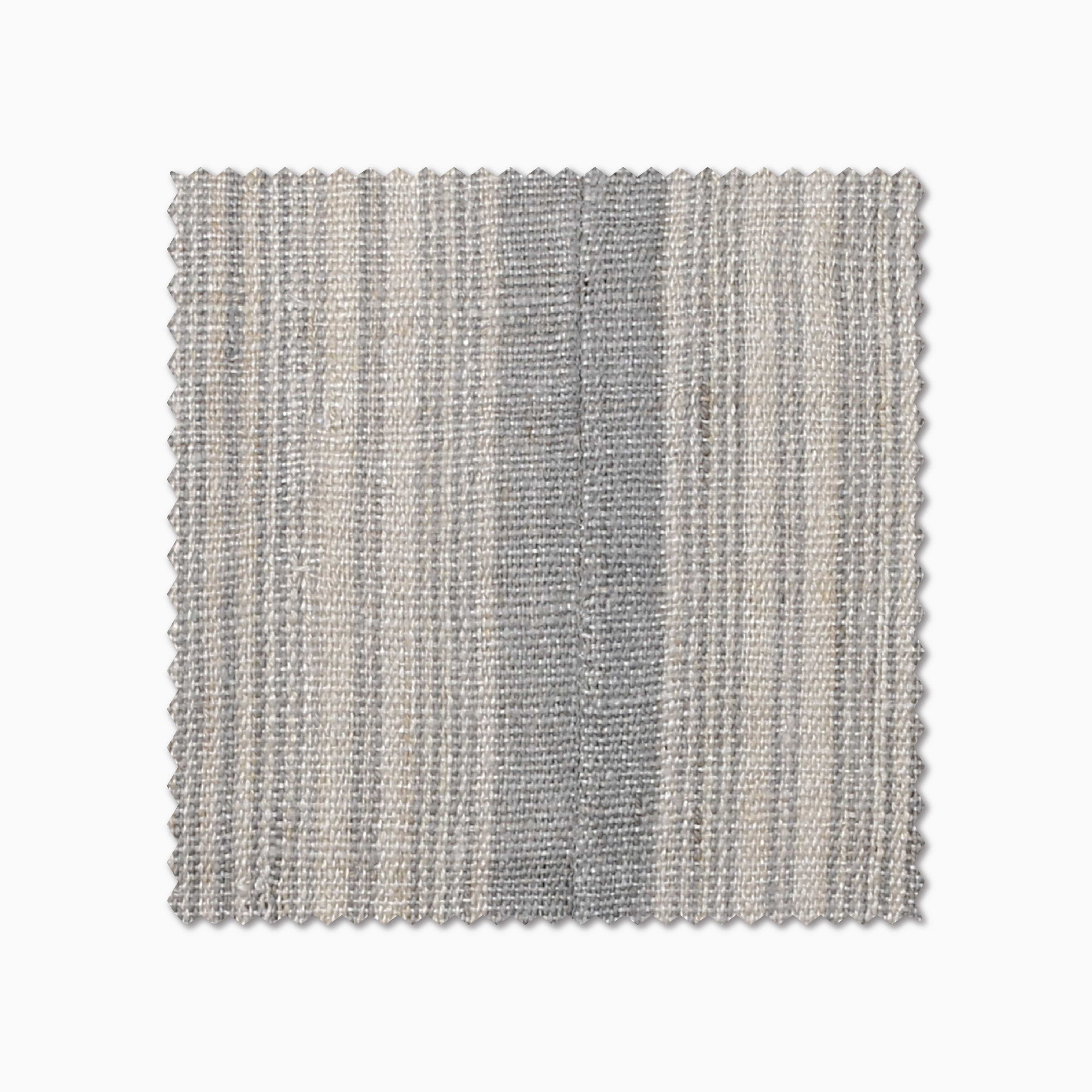 Felicity fabric swatch from Colin and Finn. Light blue stripes