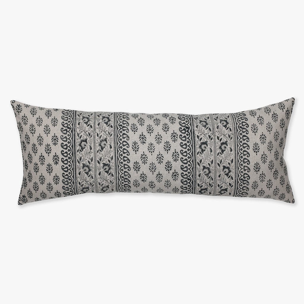 Jasmine lumbar pillow cover from Colin and Finn on a white background.