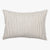 Laney lumbar pillow cover from Colin and Finn that's ivory with vertical charcoal stripes