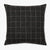 Mavis pillow from Colin and Finn. A wooly charcoal window pane style pillow cover.
