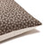 Corner view of Colin and Finn's Neville pillow cover in mocha color.