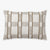 The Royce pillow cover from Colin and Finn. A plaid design with warm colors and fringe detailing