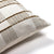 Corner of the Royce pillow cover showing the fringe line detailing