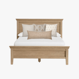 Savanna pillow combination with wood headboard from Colin and Finn.
