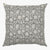Colin and Finn Sawyer pillow cover featuring a charcoal gray indian floral blockprint design