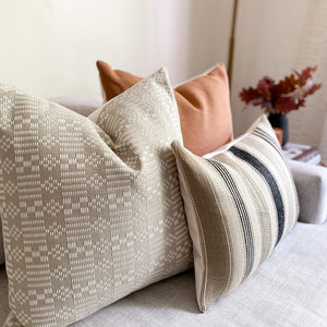Nissa, Sloane, Benedict lumbar pillow covers from Colin and Finn.