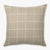 Wesley pillow cover from Colin and Finn showing taupe and white plaid front.